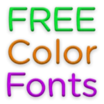 color fonts #7 android application logo